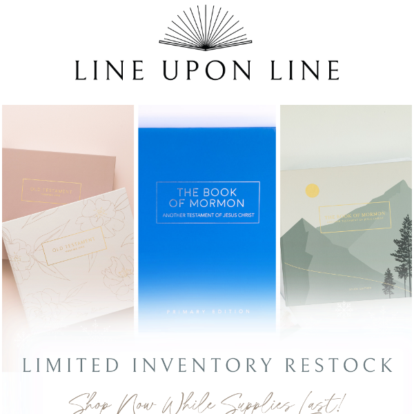 LIMITED Inventory Restock - SHOP NOW!