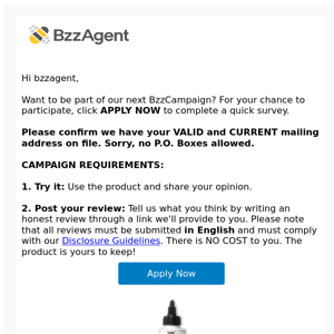 BzzAgent: Invitation to Apply: dpHUE Campaign! 🐝