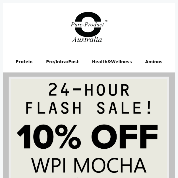 10% Off WPI Mocha Protein - No Gimmicks, Limited Time Only!