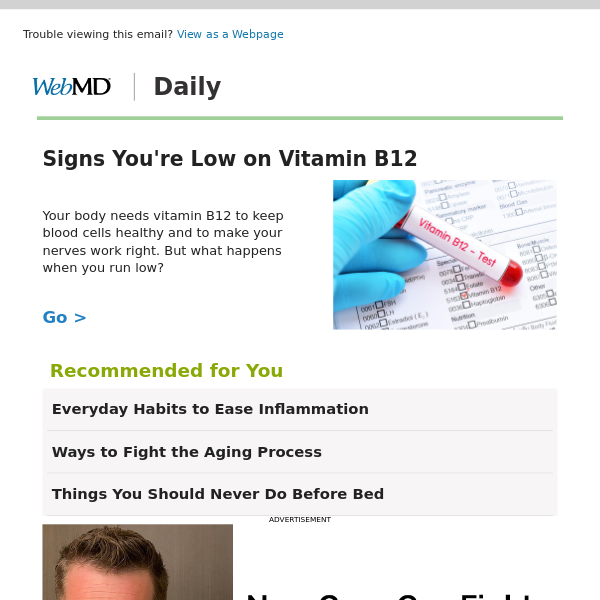 Signs You're Low on Vitamin B12