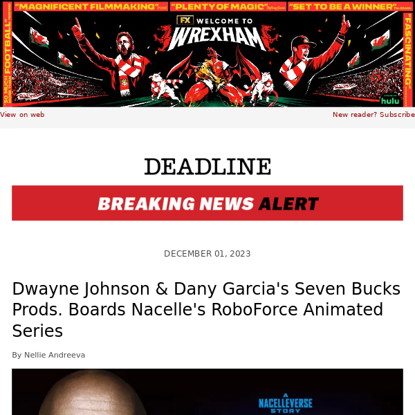 Dwayne Johnson and Dany Garcia's Seven Bucks Prods.  Boards Nacelle's RoboForce Animated Series