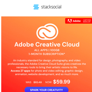 27 Adobe Apps for the Price of ONE