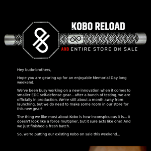 Memorial Day Weekend Sale - Kobo Reload