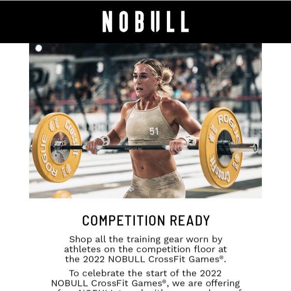 Receive a free NOBULL Towel in celebration of the NOBULL CrossFit Games®.