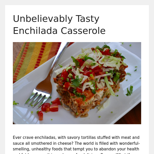 Foodie Fitness (low carb Enchiladas!)