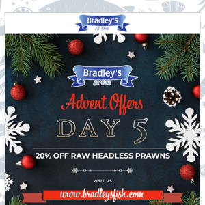 20% Off Headless Prawns - One day only!🎁🎄💙🐟