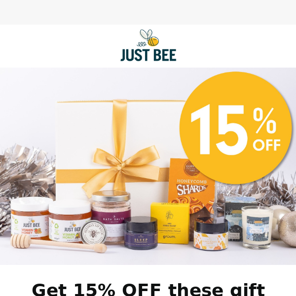15% OFF all Gift Sets today 🎁