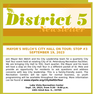 District 5 Important Information