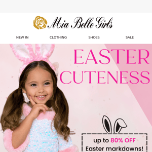 🐰easter markdowns up to EIGHTY percent off + 30% off with coupon 🛍️