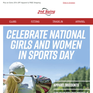 Celebrate National Girls and Women in Sports Day with an Extra 15% OFF Women's Apparel, Women's Fitting Content & More