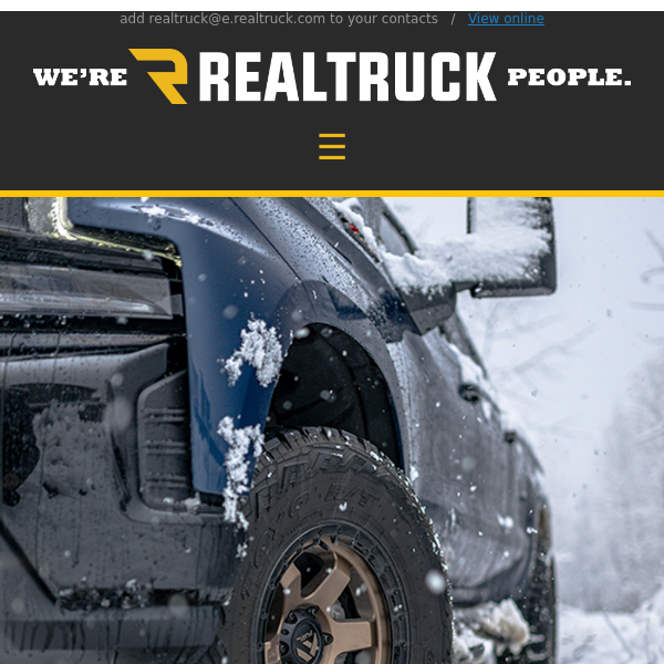 Make your truck invincible this winter