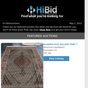 Tuesday's Hottest Deals From HiBid Auctions - Bid Now!