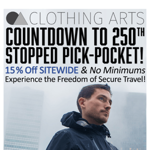 Now Boarding ✈️ 15% Off Pick-Pocket Proof Clothing Is LIVE Now!