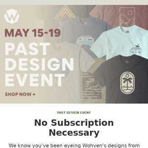 Past Design Event Is Here! 👕