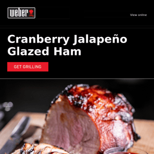 Grill the Holidays: Cranberry Jalapeño Glazed Ham Delight!