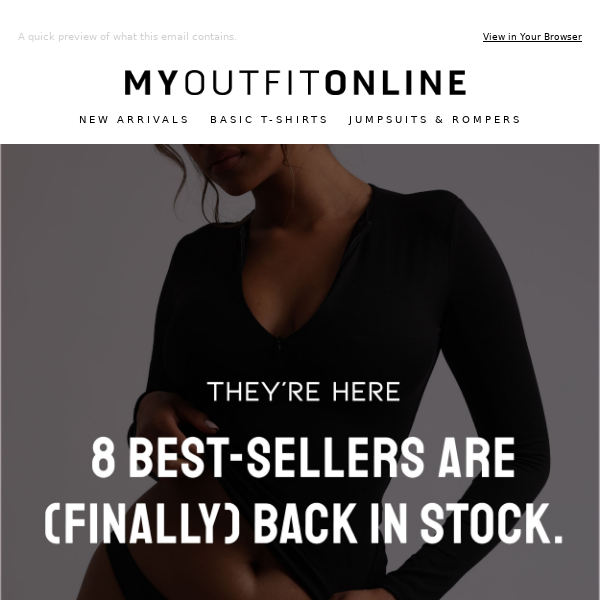 JUST RESTOCKED: 8 BEST-SELLERS