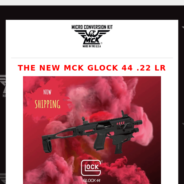 The New MCK Glock 44 . 22 LR Now Available!