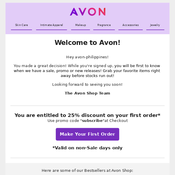 Avon Philippines Emails, Sales & Deals - Page 1