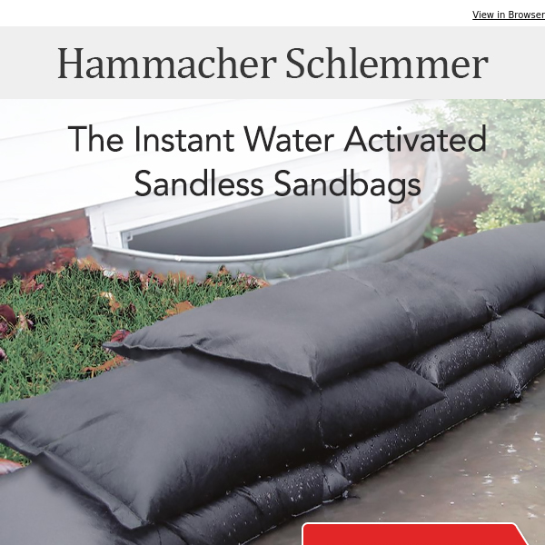 The Instant Water Activated Sandless Sandbags