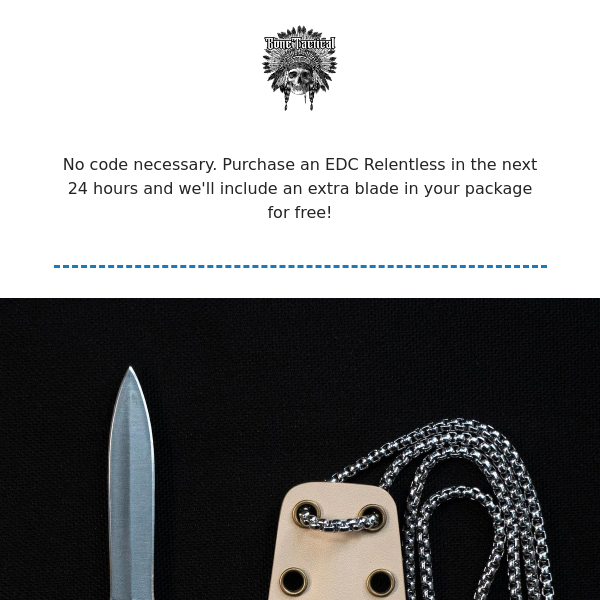 FREE KNIFE w/ Purchase Today Only (EDC Relentless) 🤯