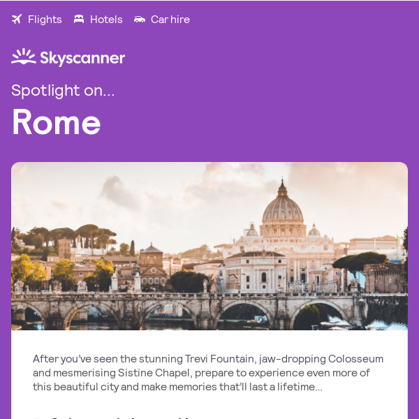 Spotlight on... Rome
