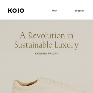 THE FIRST BIODEGRADABLE LUXURY SNEAKER