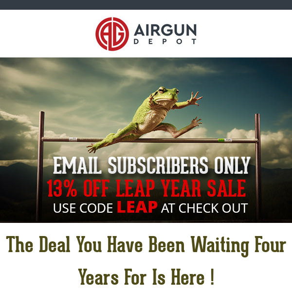 13% OFF: Email Subscribers ONLY