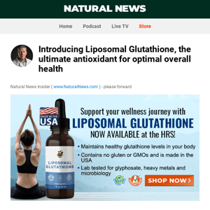 Introducing Liposomal Glutathione, the ultimate antioxidant for optimal overall health