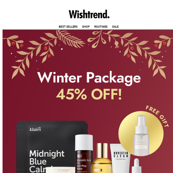 Winter Recovery Package 45% OFF! ⛄