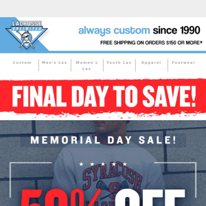 📣EXPIRES TONIGHT-Memorial Day Savings