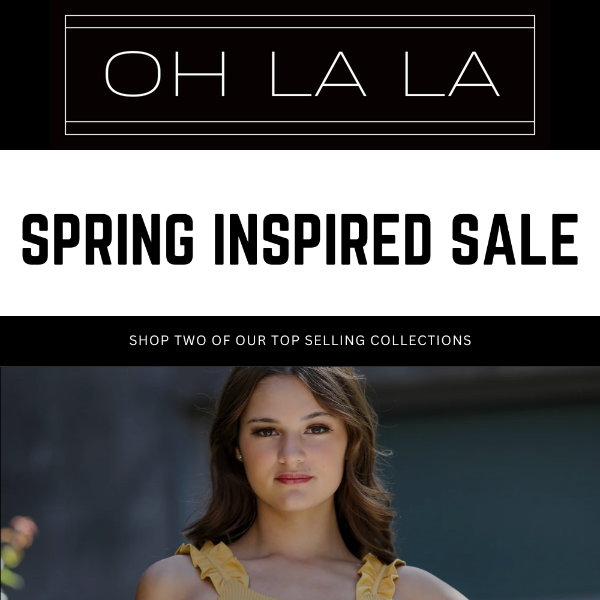 SPRING INSPIRED SALE