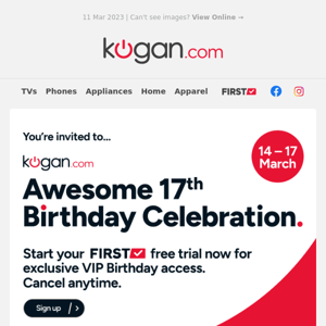 🥳 You're Invited to Our 17th Birthday Celebration - Want VIP Access? Start a FIRST Free Trial Now!
