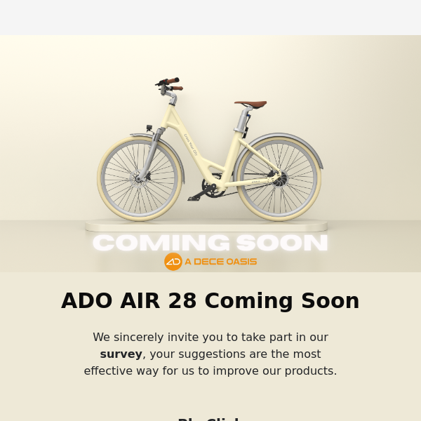 Take the ADO AIR 28 Survey and Receive €60 Off!