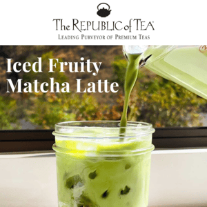 Iced Fruity Matcha Latte