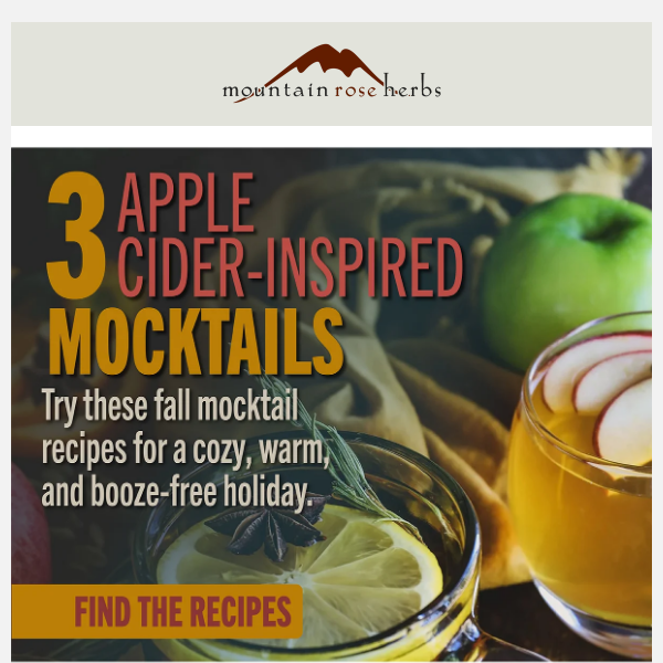 3 Apple Cider-Inspired Mocktails