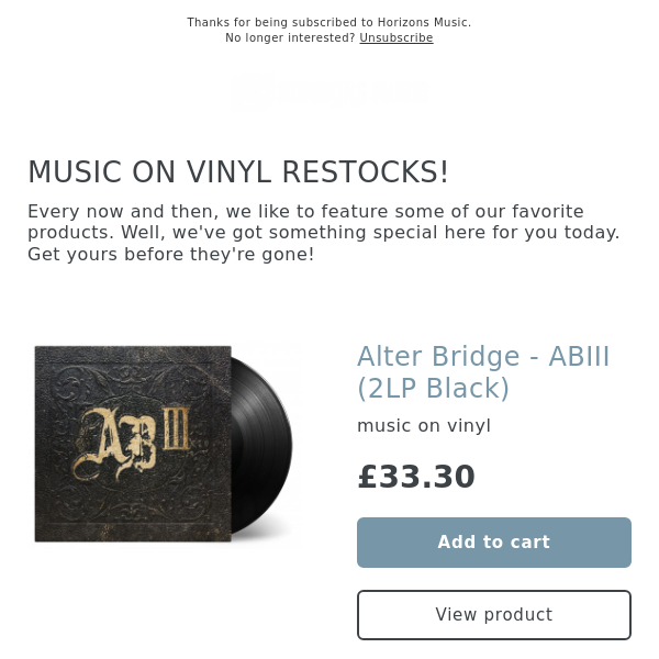 BACK IN STOCKS! ALTER BRIDGE / BENNY GOLSON / BILL WITHERS / GURU / HERBIE HANCOCK / JACKSON 5 / JOHN MAYER / MINISTRY AND MORE