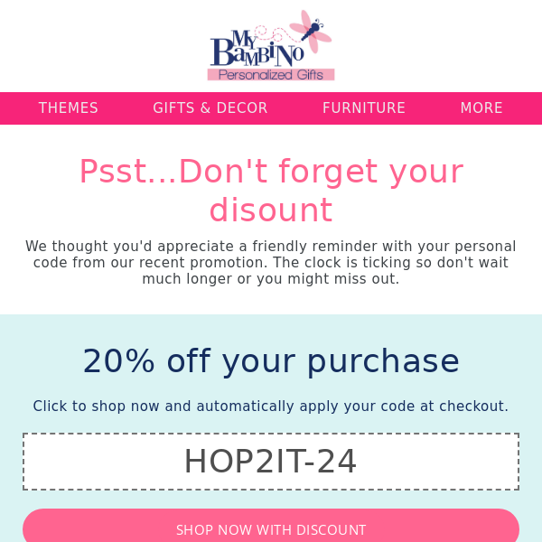 Expiring soon: Don't forget to use your coupon