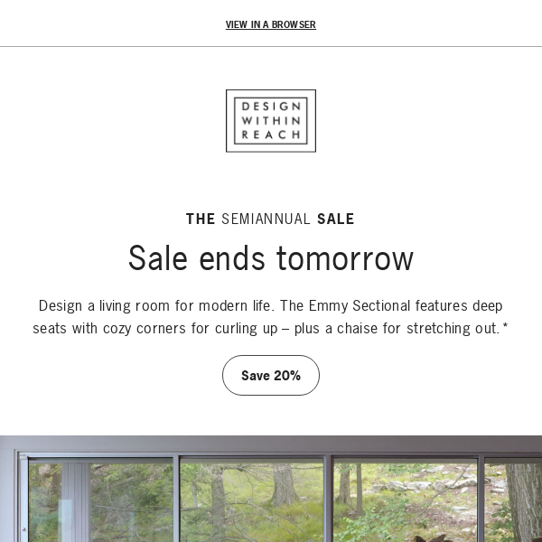 The Semiannual Sale ends tomorrow!