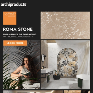 Infinite material combinations with Roma Stone by FAP Ceramiche