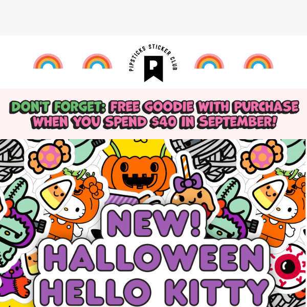 Hello Kitty and Friends Halloween Sticker Countdown