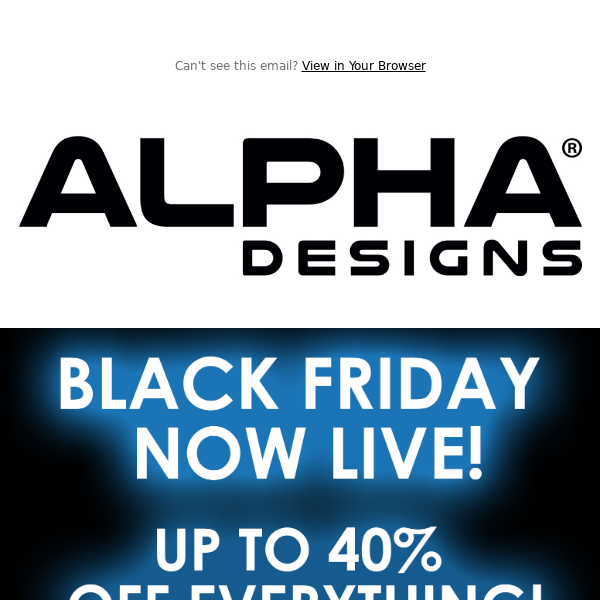 Black Friday Specials Now Live!