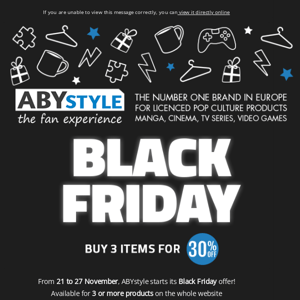 ABYstyle's Black Friday