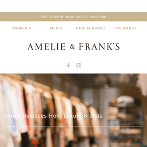 New Styles Released at Amelie & Frank's!