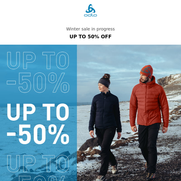 Winter sale: save up to 50%