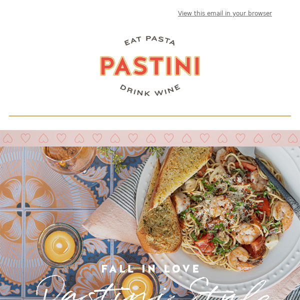A Menu Made for Two at Pastini