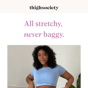 Discover Shape-Retaining Stretchy Shorts at Thigh Society!