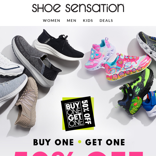 Skechers buy one discount get one half price