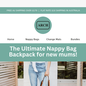 The ultimate Nappy Bag Backpack for new mums!