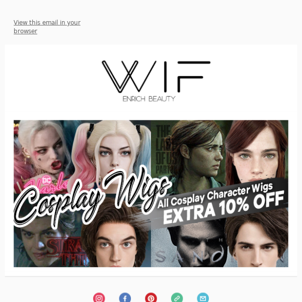 💝Shop Now and Save More: Extra 10% Off on Cosplay Wigs