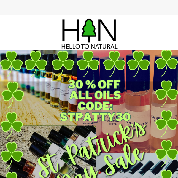 30% Off All Scented Body Oils This Weekend!